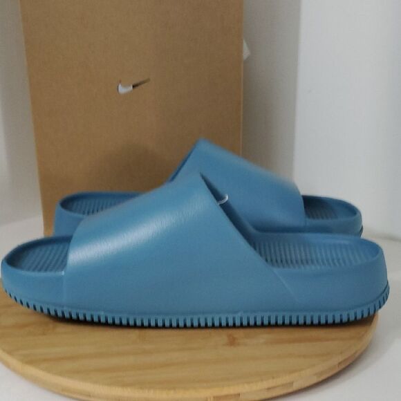 Nike Calm Slide Sandals Smoky Blue Men's Size 13 Women's 14 NWT - Picture 5 of 11